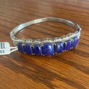 Vintage Lapis Lazuli Bangle